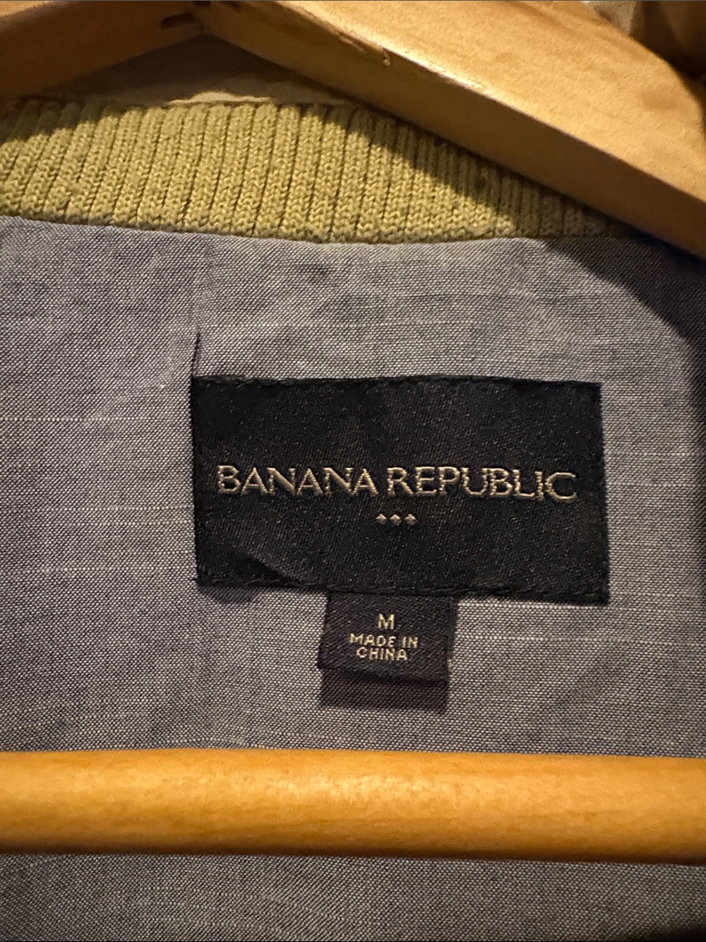 Banana Republic Trench Coat in Olive and Light Gray